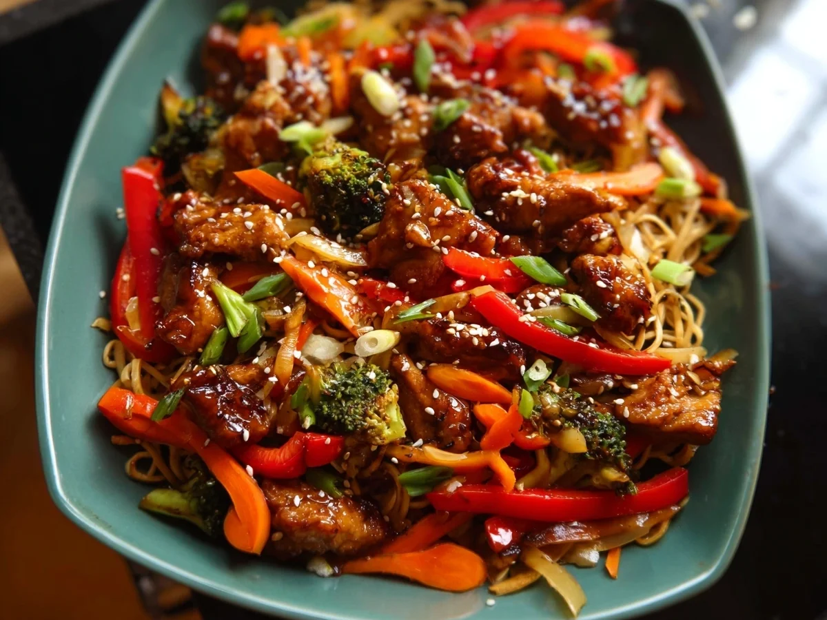 Asiatische Hähnchen-Gemüse-Pfanne: Heißluftfritteuse - Bild 2