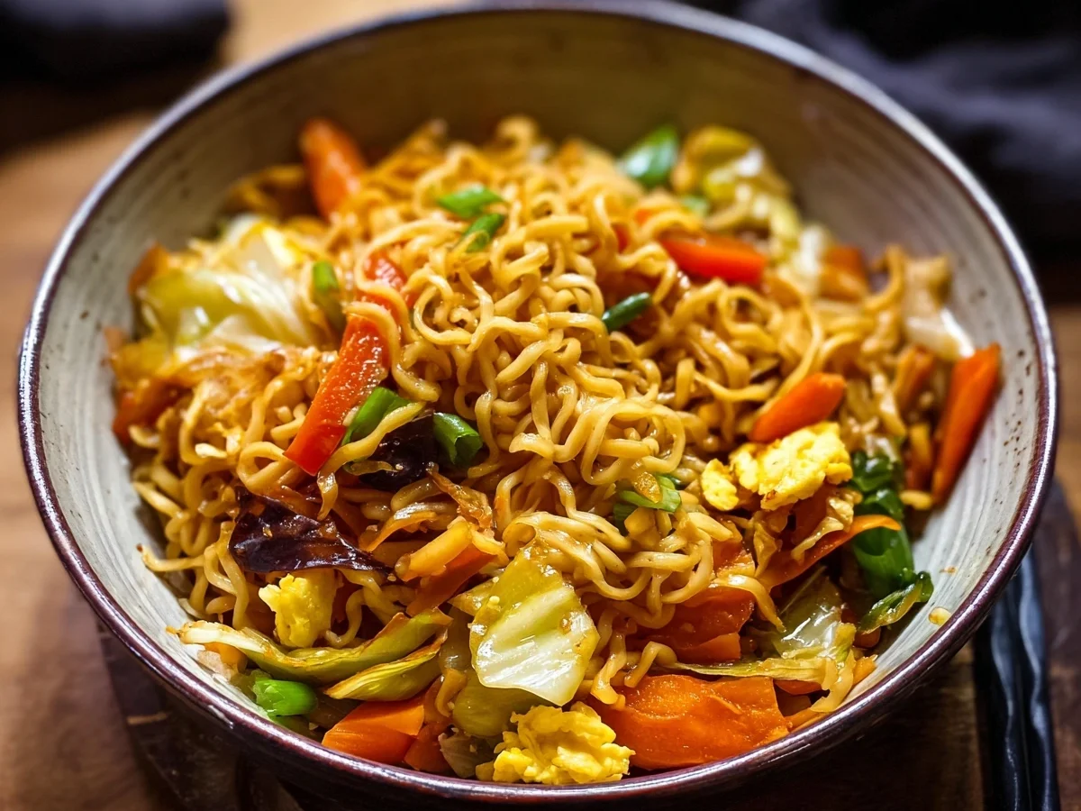 Chinesische Gebratene Nudeln mit Gemüse & Ei Schnell - Bild 2