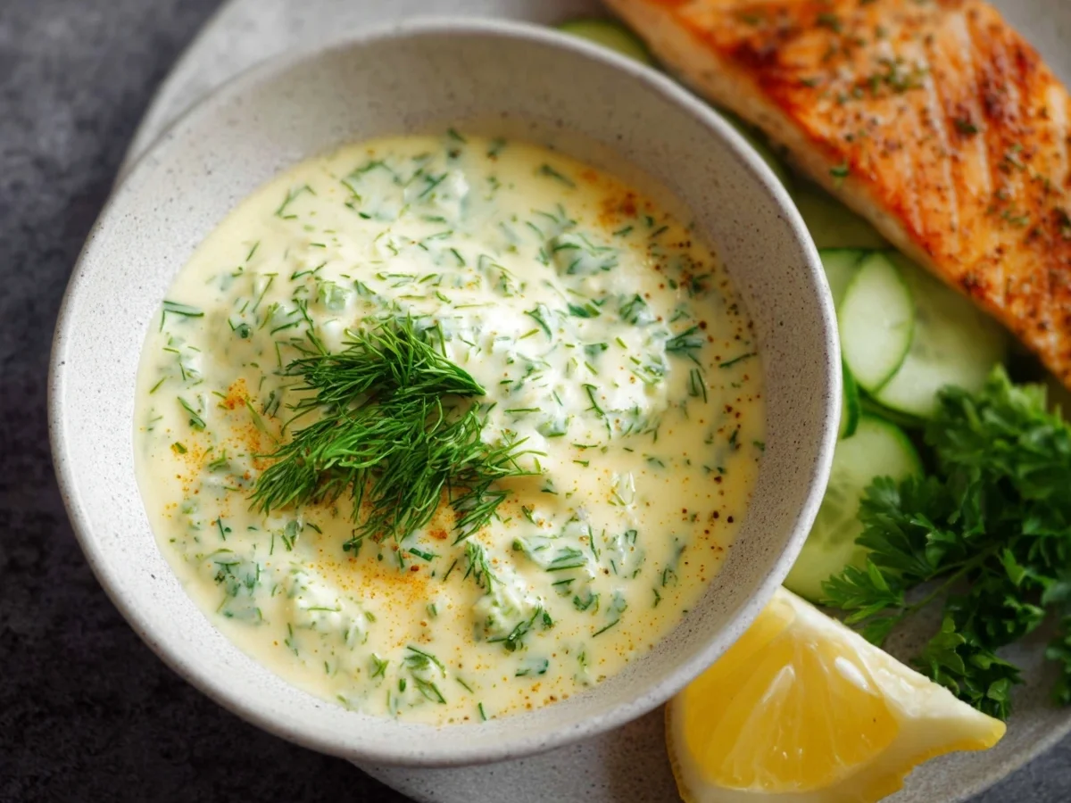 Cremige Dillsauce für Fisch: Omas einfaches Rezept - Bild 1