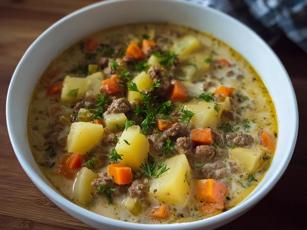 Cremiger Hack-Kartoffel-Kohlrabi-Eintopf Rezept - Bild 2