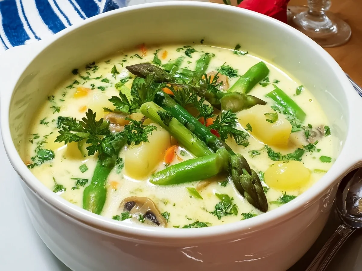 Cremiges Spargelragout: Leichtes Frühlingsgericht - Bild 1