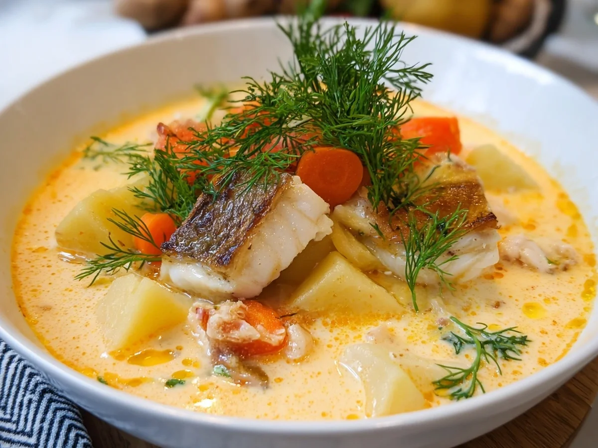 Einfache Cremige Fischsuppe: Schnell Zubereitet - Bild 1