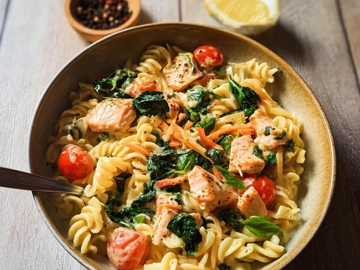 Einfache One-Pot Lachs Pasta: Schnell & Lecker - Bild 2