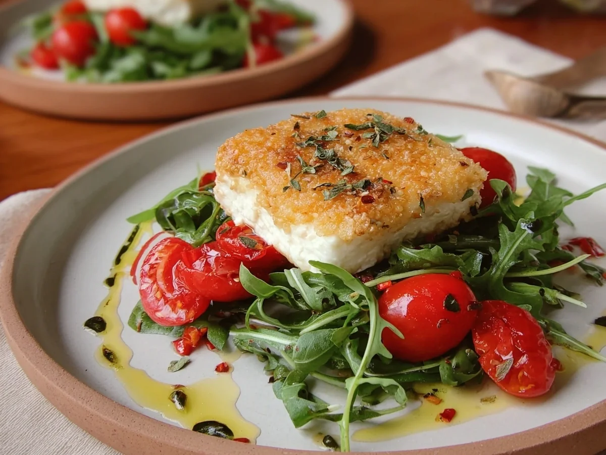 Gebackener Feta auf Rucolasalat: Einfaches & Leckeres Rezept - Bild 2
