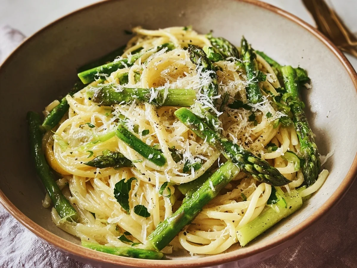 Grüner Spargel Pasta: Schnelles Blitzrezept - Bild 1