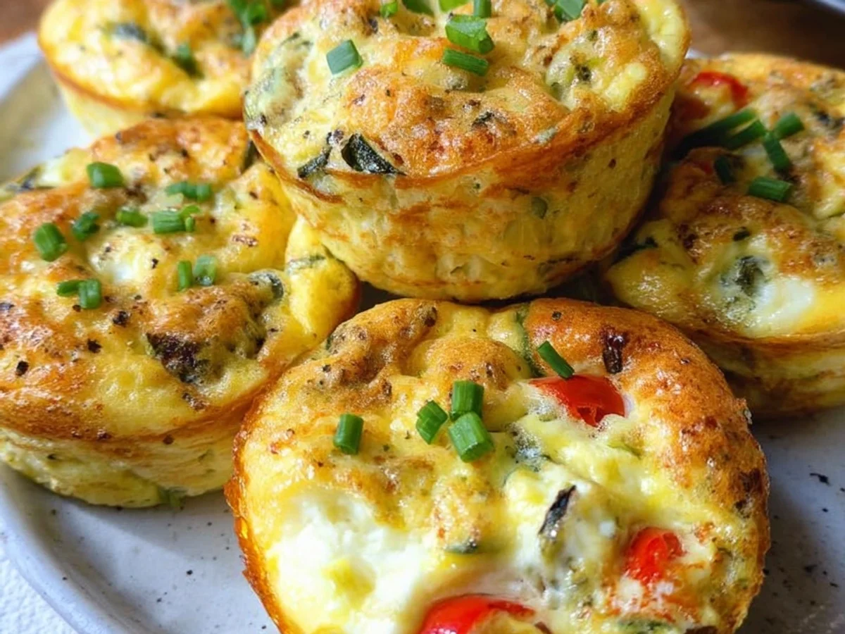 Herzhafte Low Carb Eiermuffins mit viel Gemüse - Bild 1