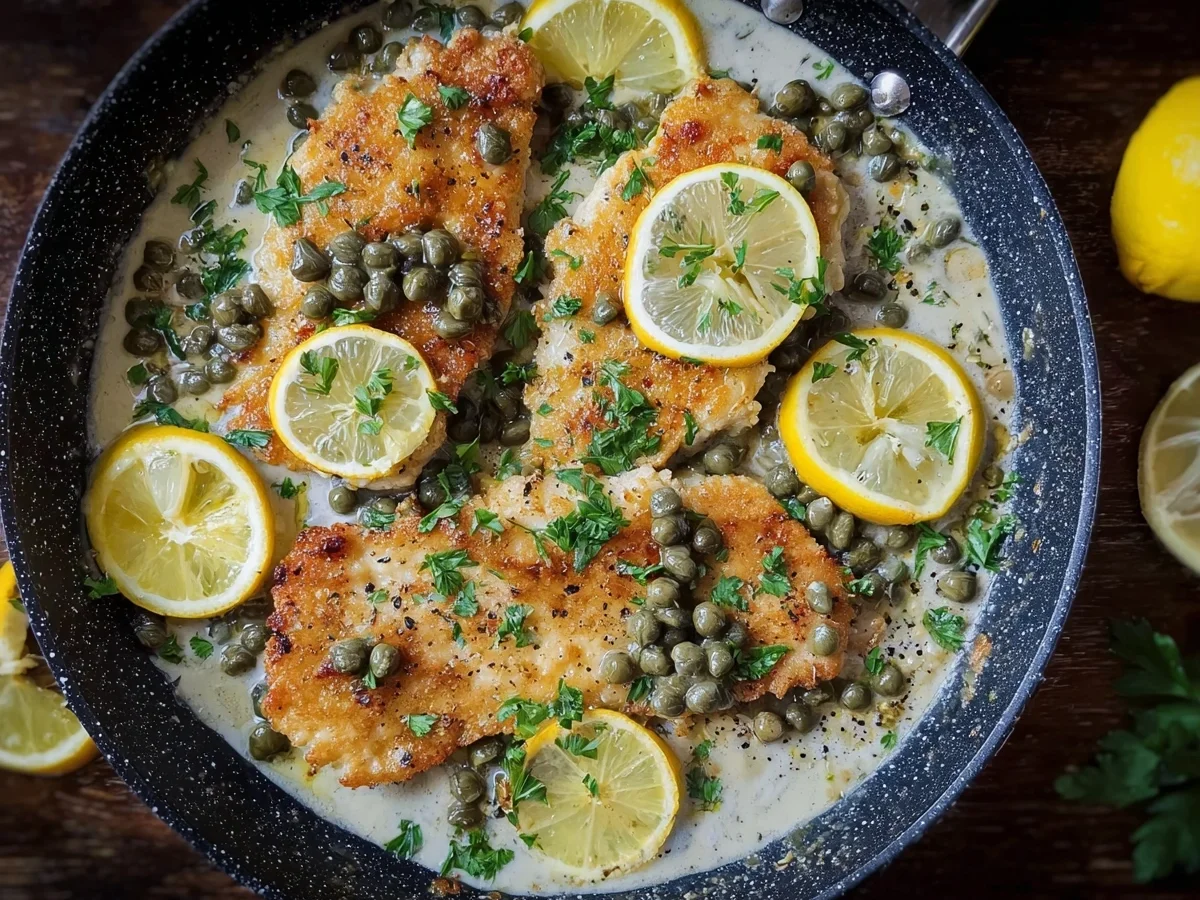 Hähnchen Piccata: Zartes Huhn mit Zitrone & Kapern - Bild 1