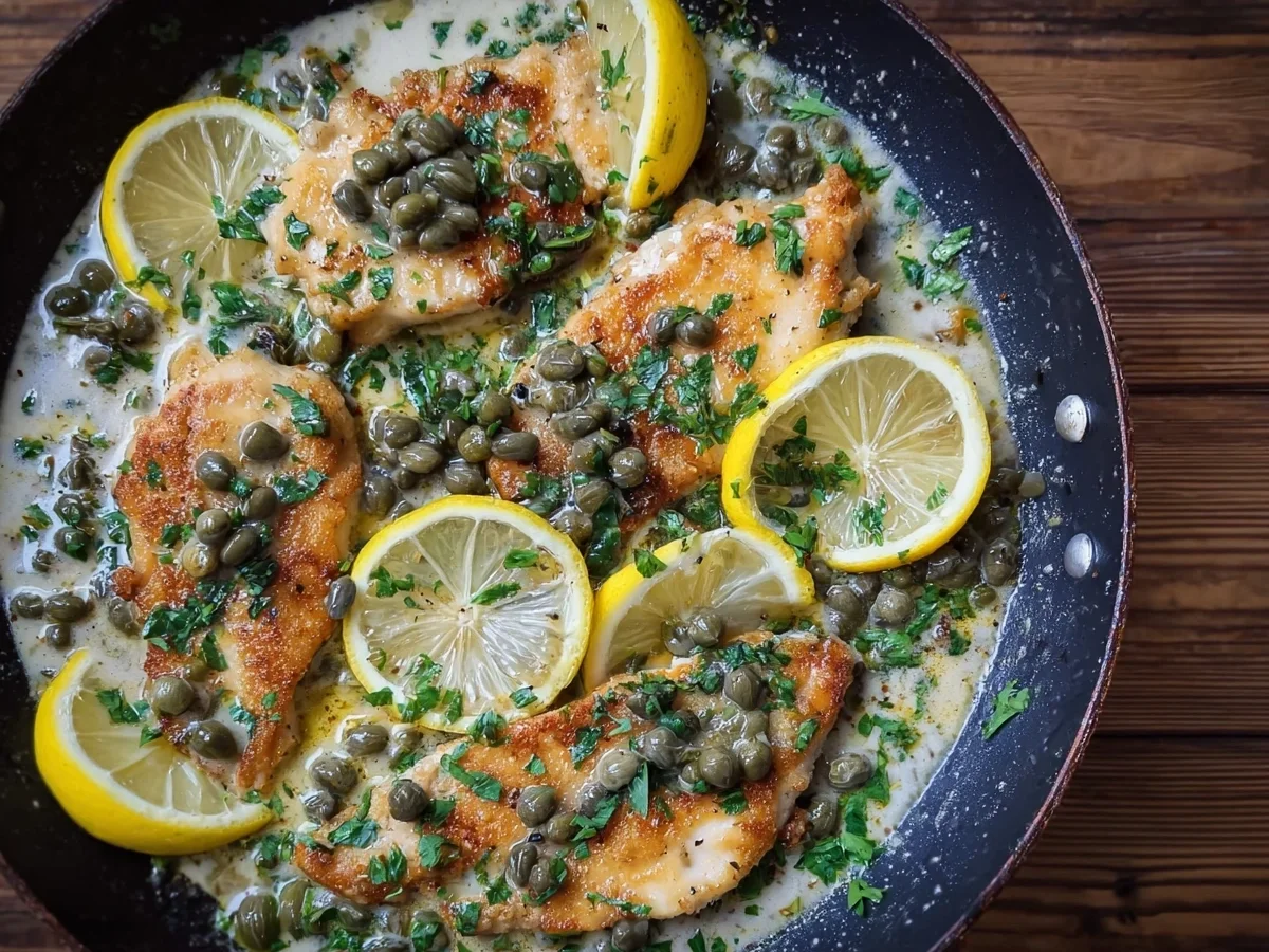 Hähnchen Piccata: Zartes Huhn mit Zitrone & Kapern - Bild 2