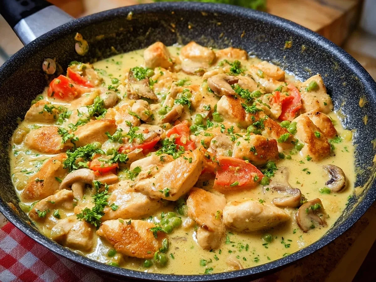 Hähnchenpfanne mit Senfsauce: Schnell & Familienfreundlich - Bild 2