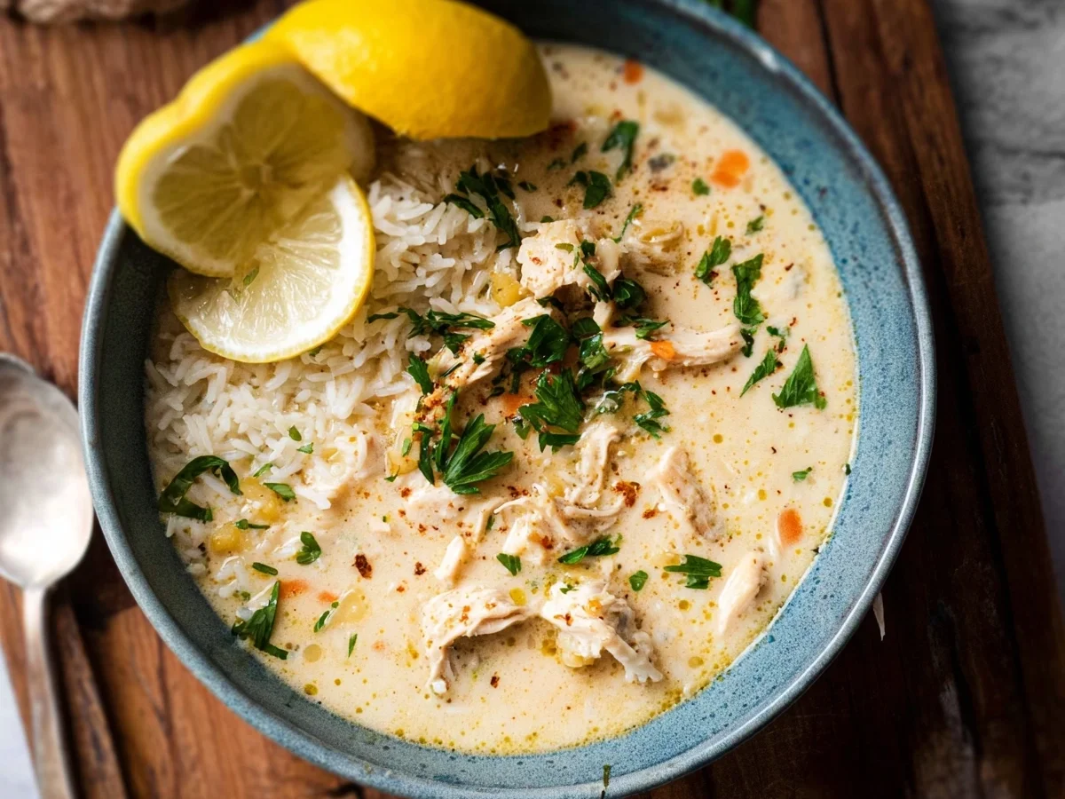 Hühnersuppe mit Reis & Zitrone: Cremig & Aromatisch - Bild 1