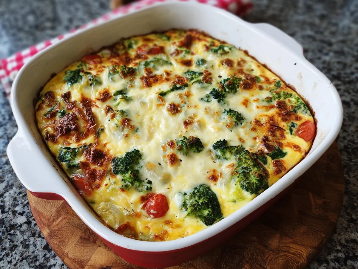 Hüttenkäse-Auflauf: Proteinreich & Low Carb Rezept - Bild 1