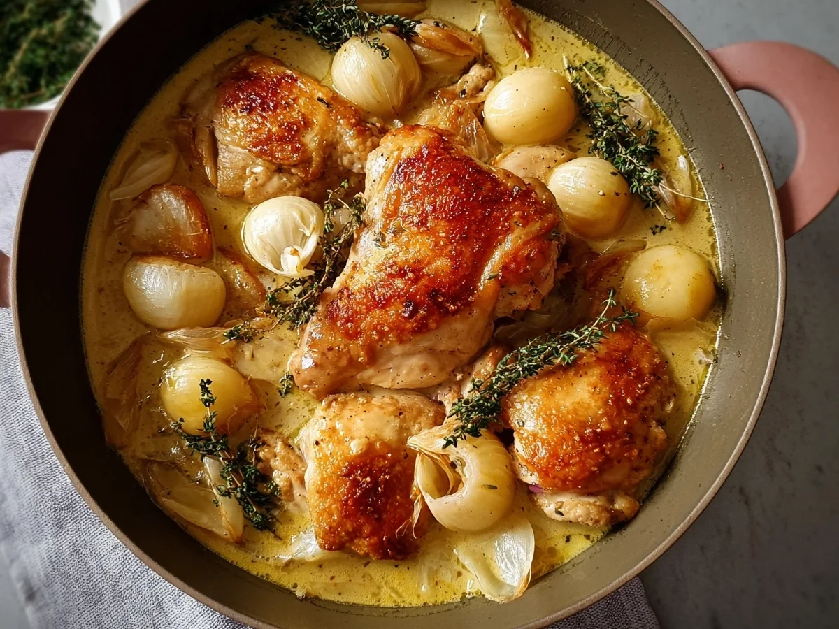 Huhn in Milch geschmort: Zart & aromatisch - Bild 1