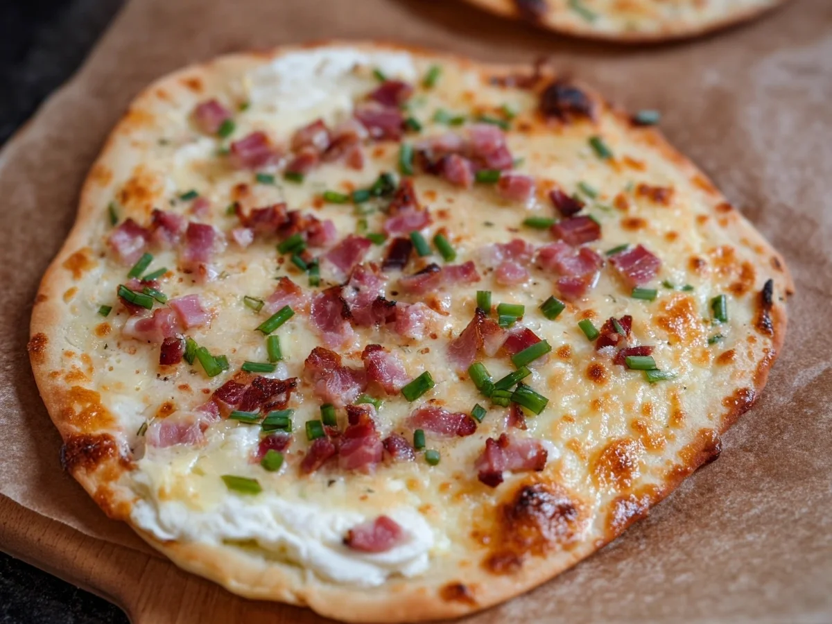 Kalorienarmer Flammkuchen: Schnell & Einfach genießen - Bild 1