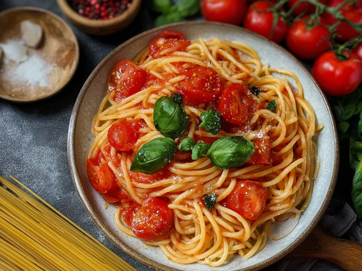Klassisches Spaghetti Pomodoro Rezept aus Italien - Bild 1