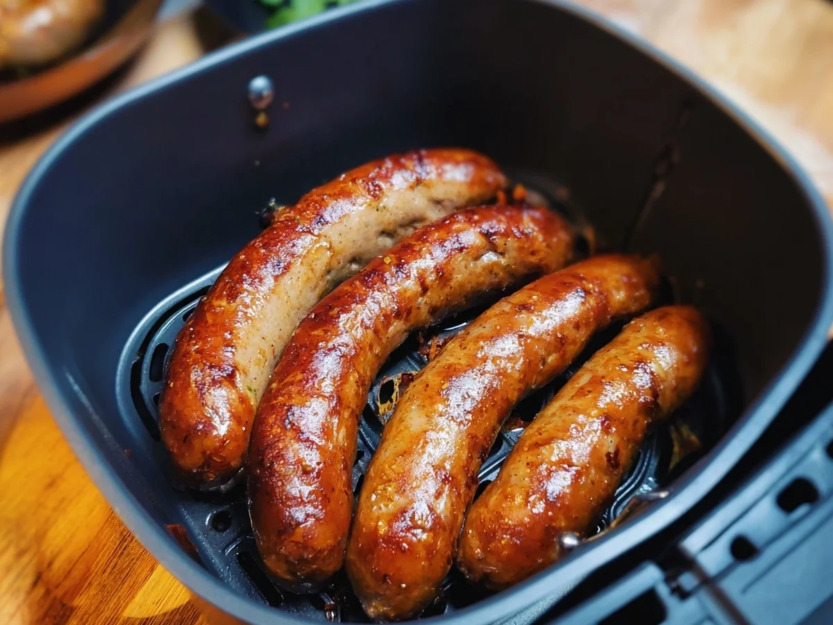 Knusprige Bratwurst aus der Heißluftfritteuse - Bild 1