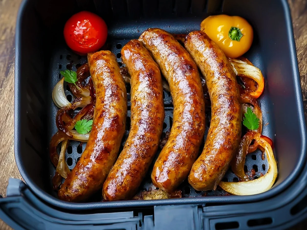 Knusprige Bratwurst aus der Heißluftfritteuse - Bild 2