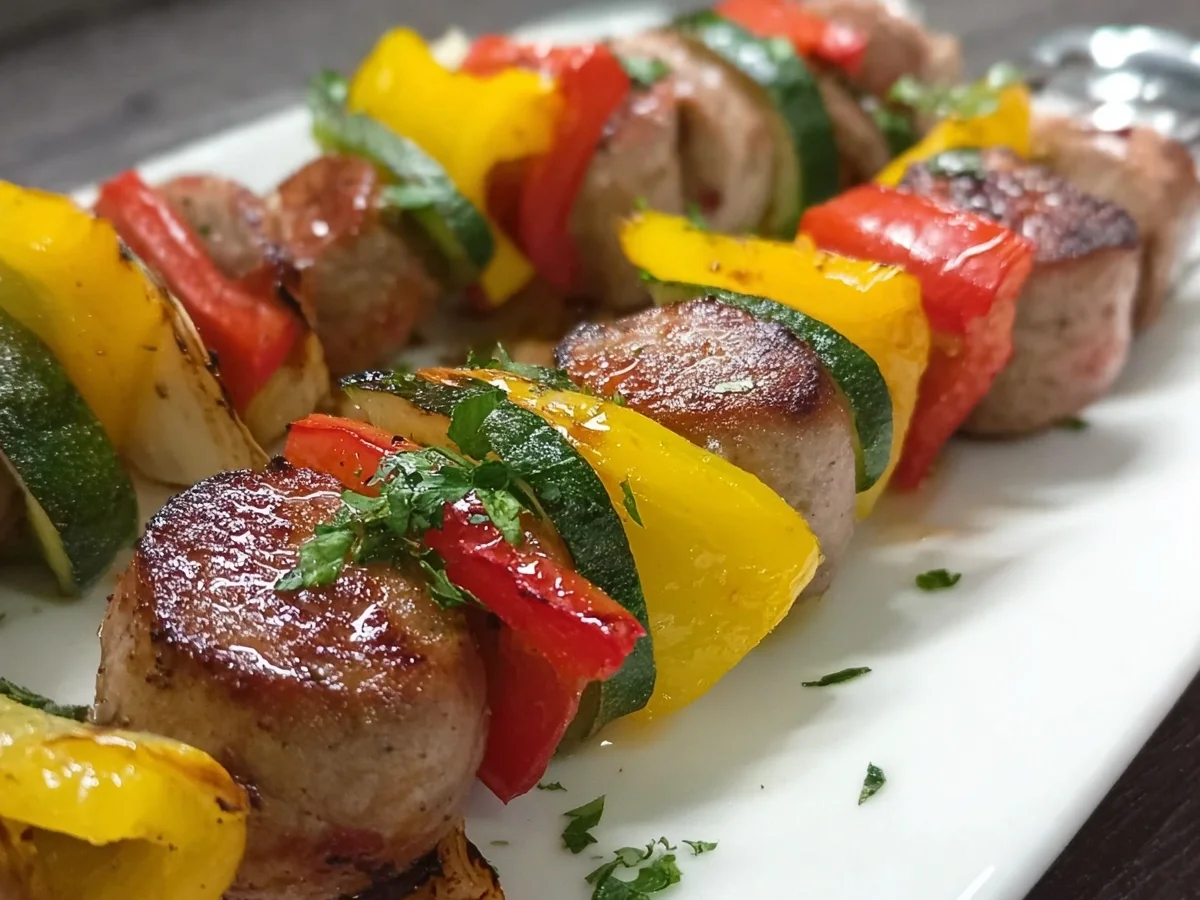 Lammwürstchen-Paprika-Spieße: Schnell & Lecker zubereitet - Bild 2