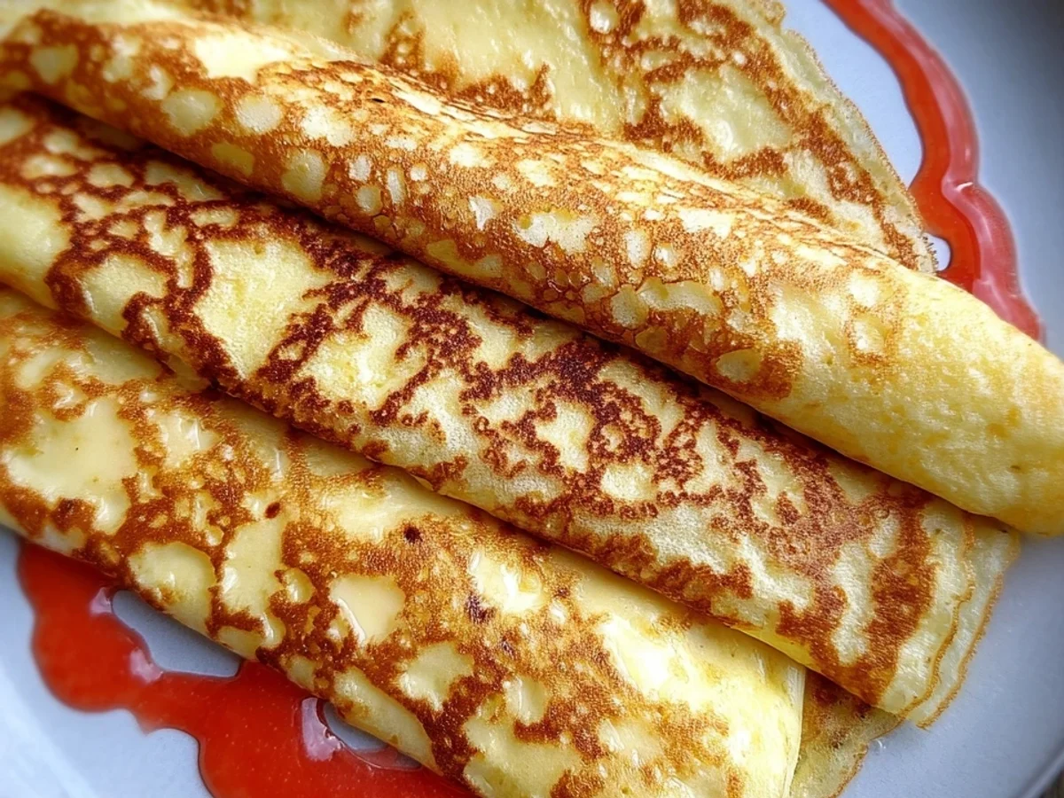 Leichte Low Carb Crêpes: Dünne Pfannkuchen - Bild 1