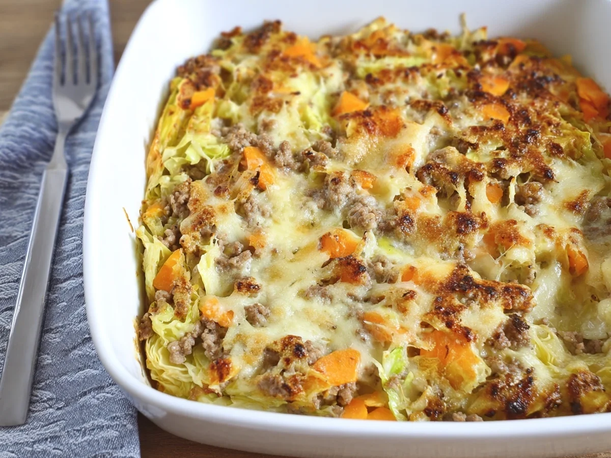Low Carb Chinakohl-Hackfleisch-Auflauf mit Karotten - Bild 2