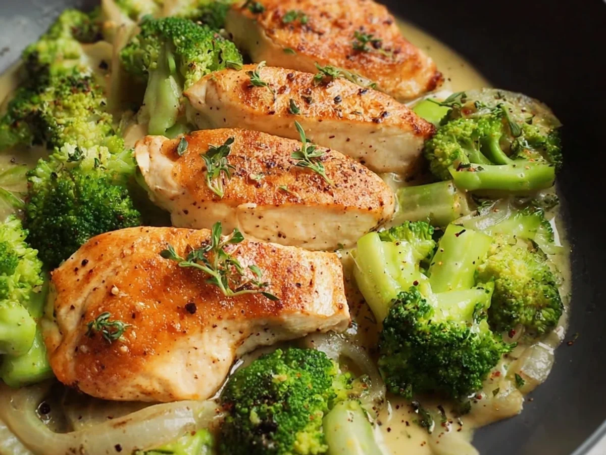 Low Carb Hähnchen Brokkoli Pfanne: Schnell & Gesund - Bild 1