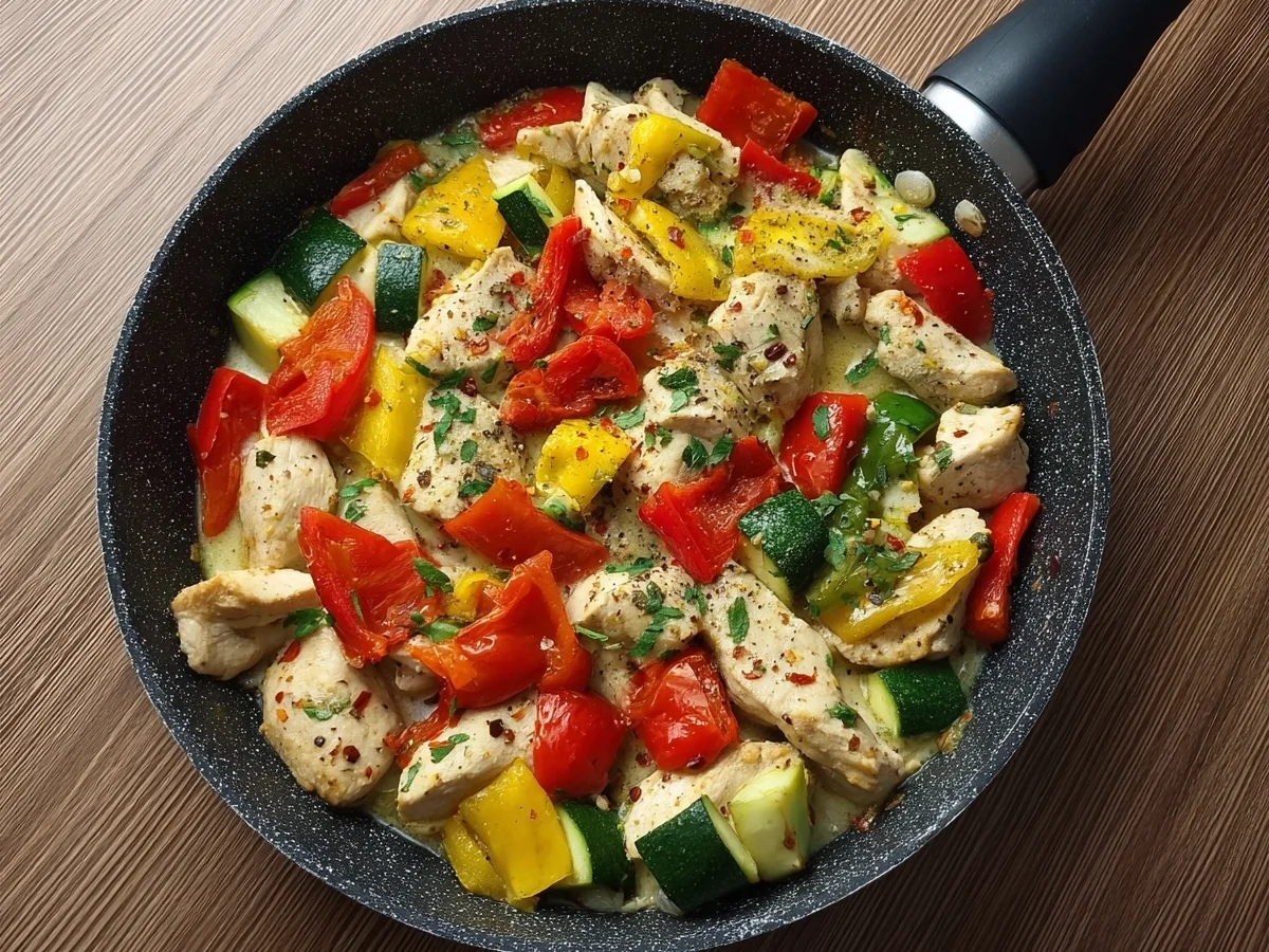 Low Carb Hähnchen-Gemüse-Pfanne: Schnell & Gesund - Bild 2