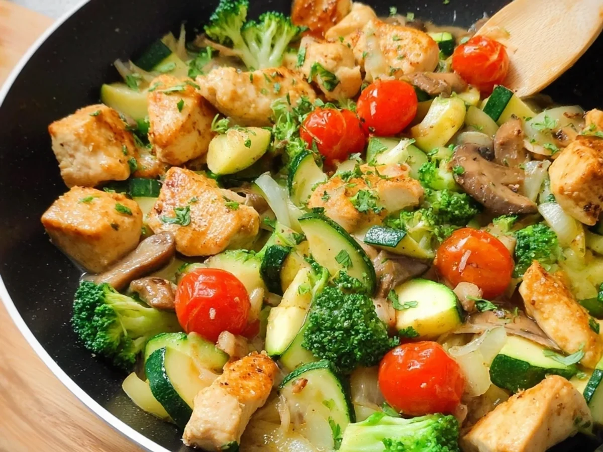 Low Carb Hähnchenpfanne mit Gemüse: Schnell & Gesund - Bild 2