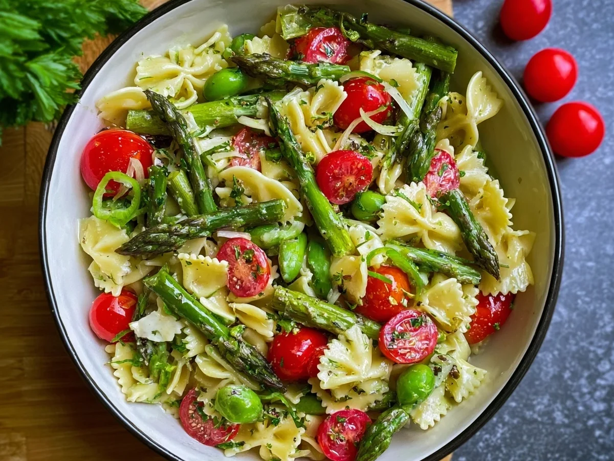 Nudelsalat mit grünem Spargel: Schneller Frühlingsgenuss - Bild 1