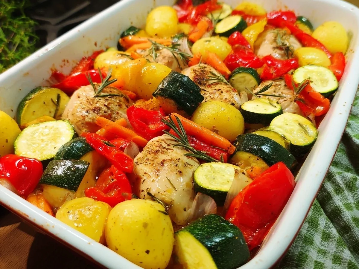 Ofengemüse mit Hähnchen: Schnell & Gesund zubereitet - Bild 2