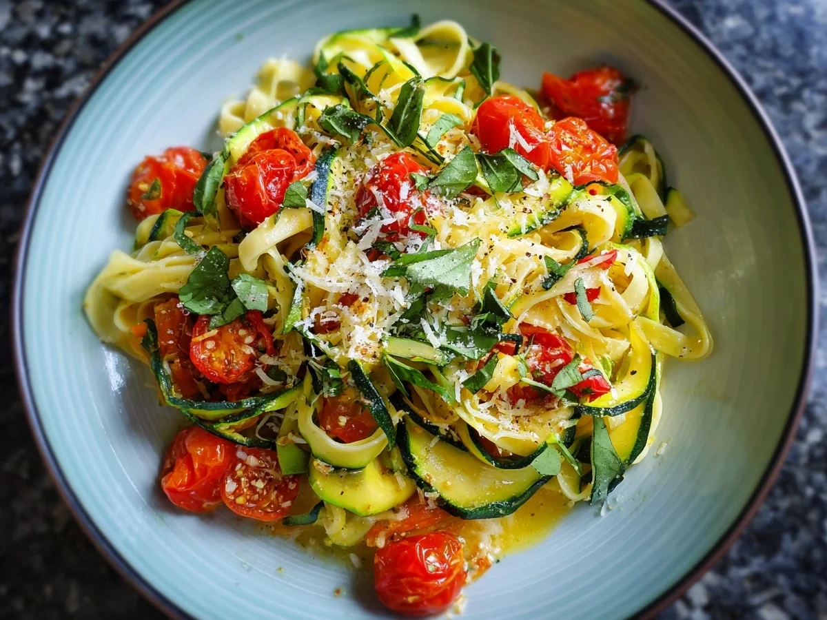 Pikante Sommer-Tagliatelle mit Zucchini & Chili - Bild 2
