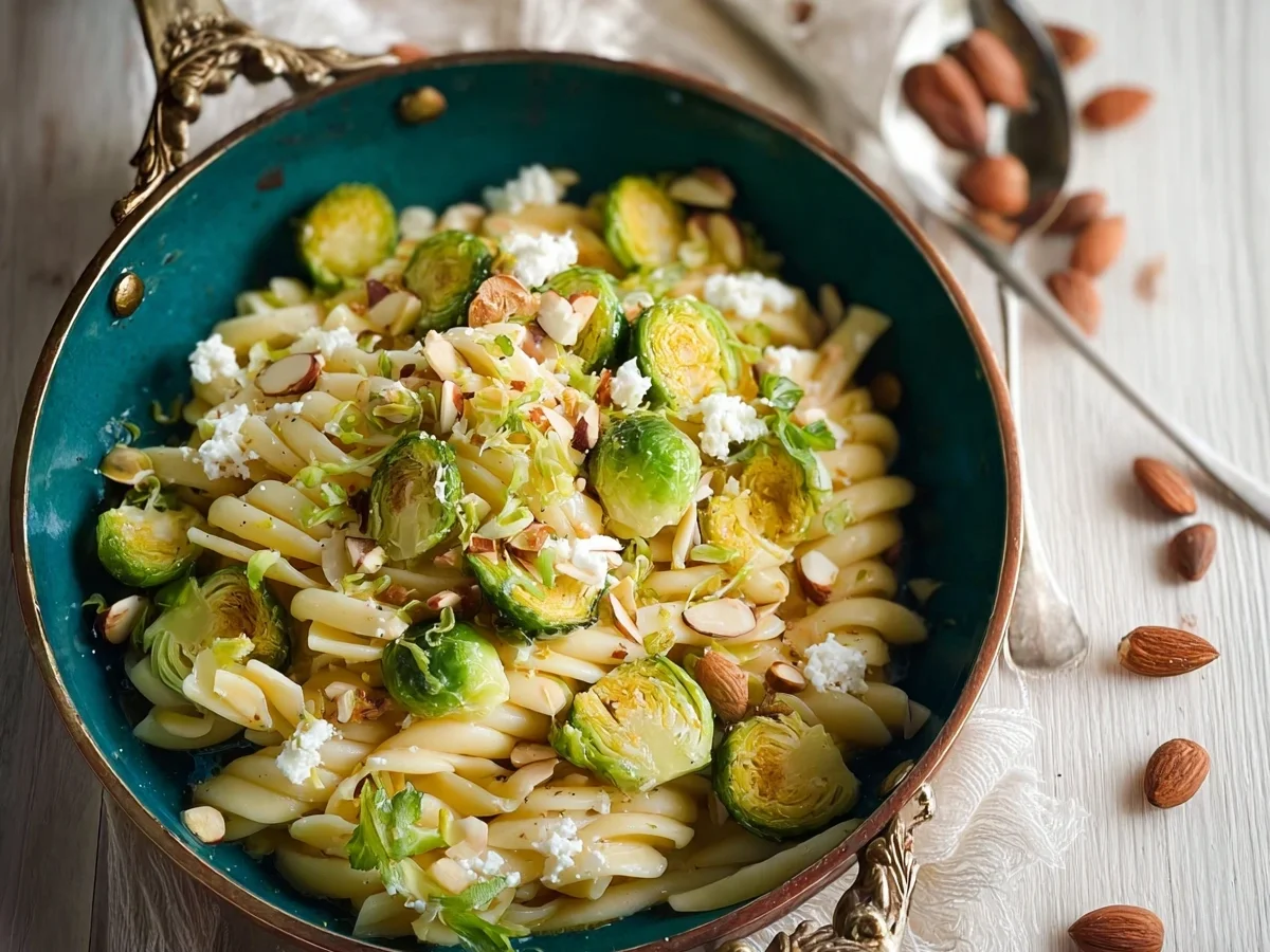 Rosenkohl-Pasta mit Mandeln & Ricotta: Schnell & Lecker - Bild 2