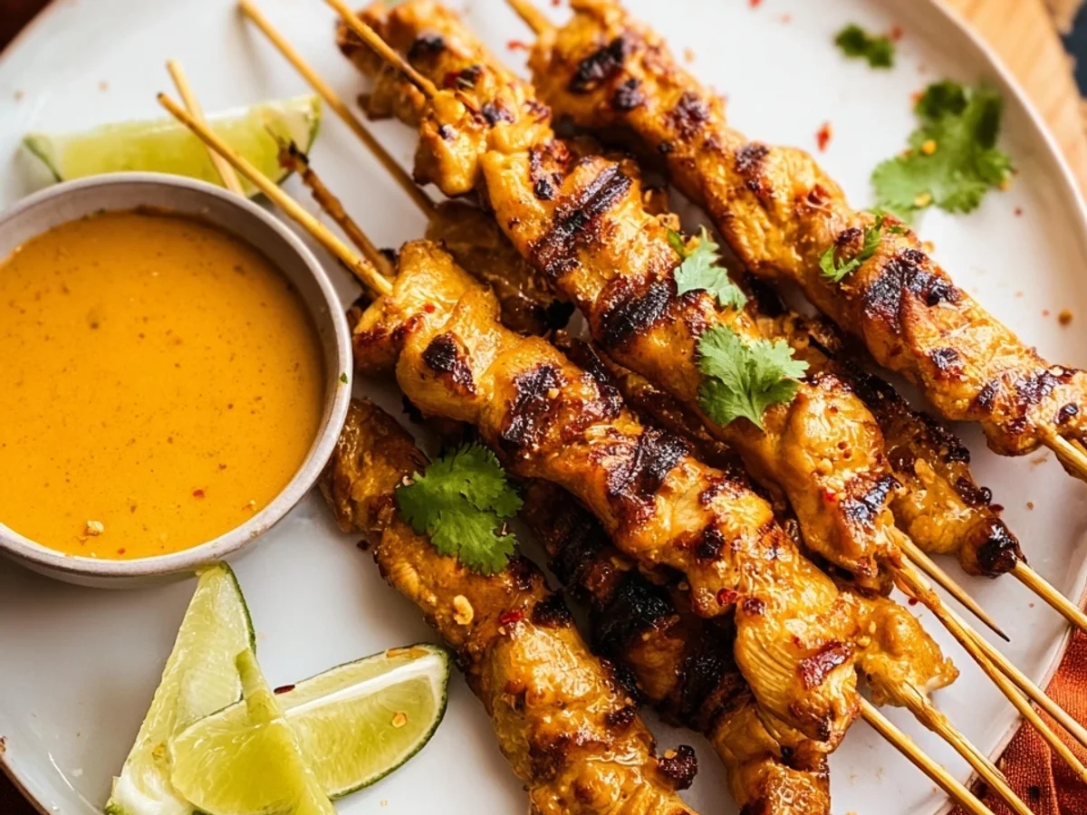 Saté-Spieße mit Erdnuss-Sauce: Einfaches Thai-Rezept - Bild 2