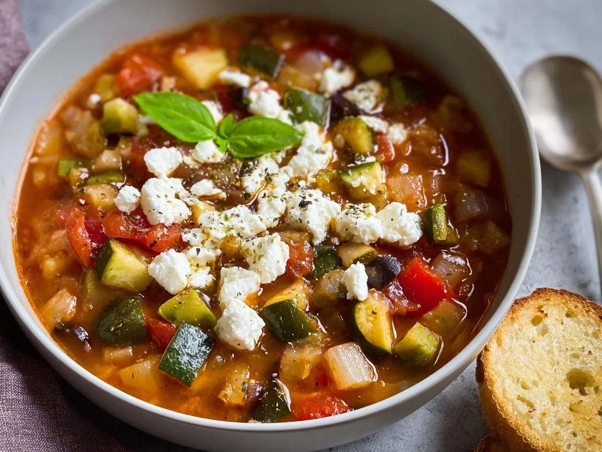 Schnelle Ratatouille-Suppe mit Feta Leicht & Lecker - Bild 2