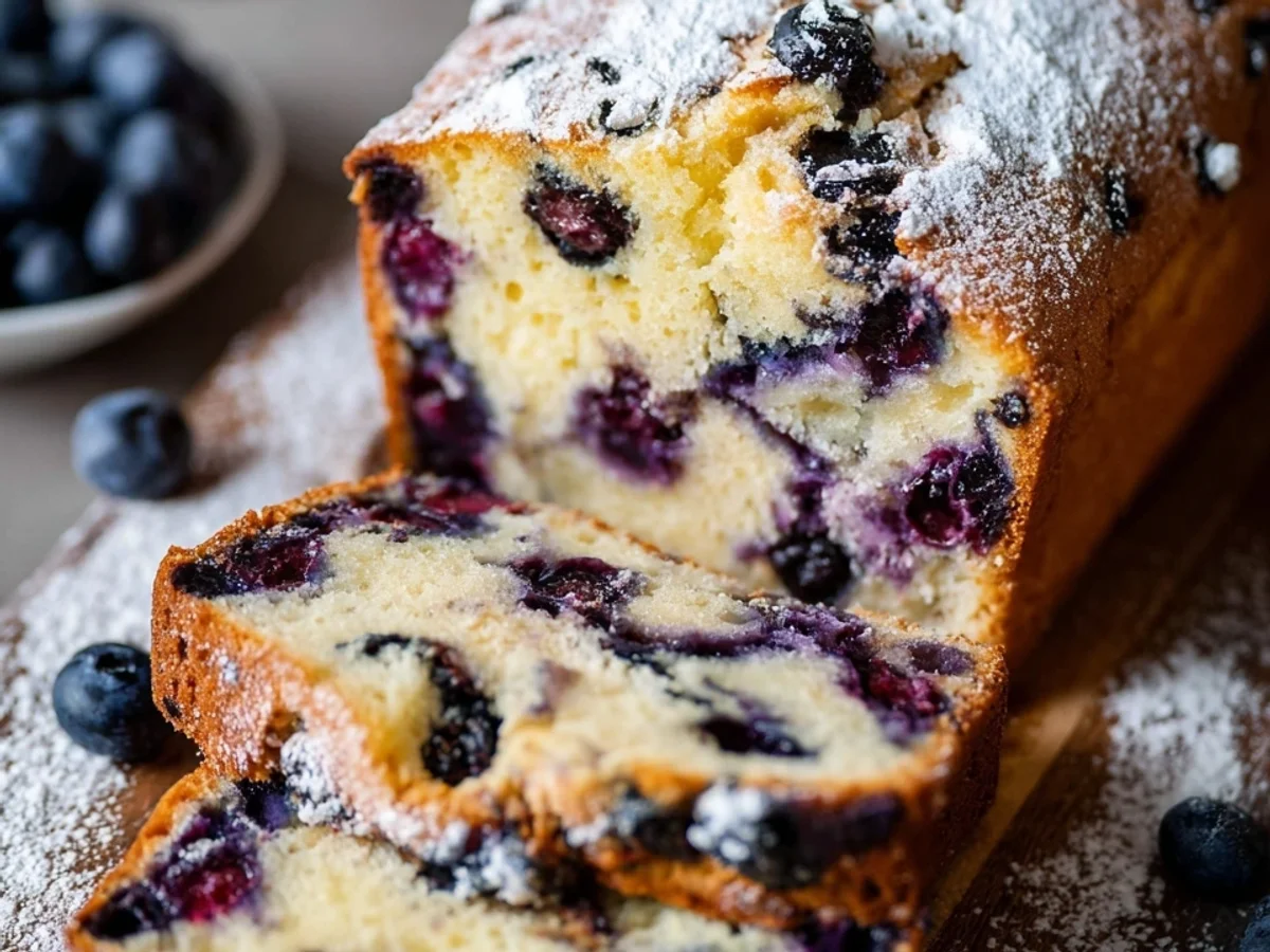 Schneller Heidelbeerkuchen mit Joghurt nach Omas Rezept - Bild 1