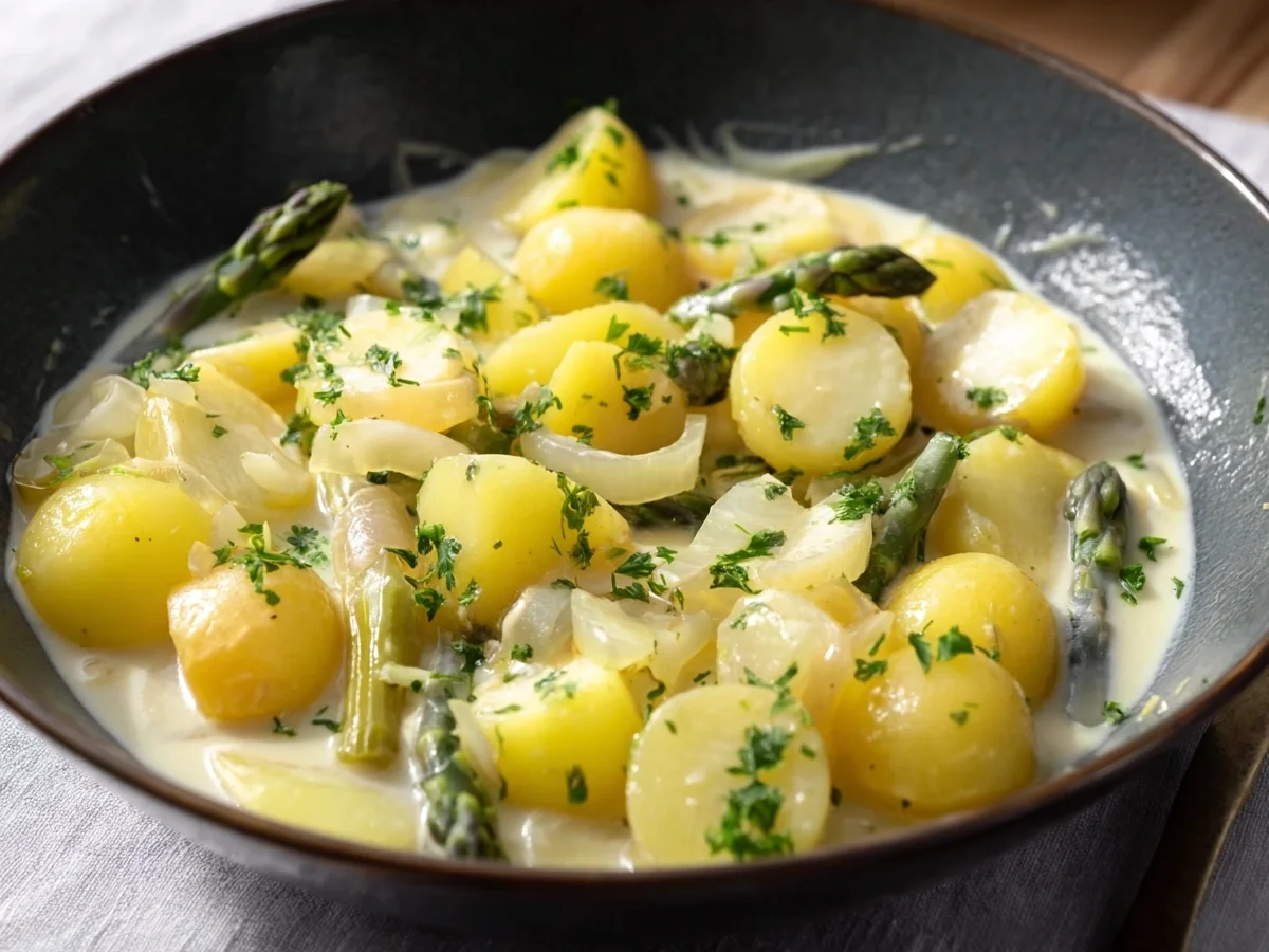 Spargelragout mit Kartoffeln: Leichtes Frühlingsrezept - Bild 2