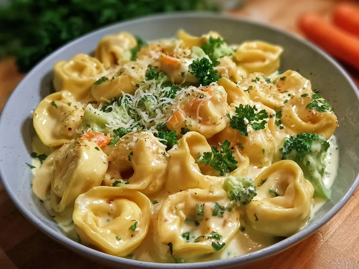 Tortellini mit Käse Sahne Soße: Einfach & cremig - Bild 2