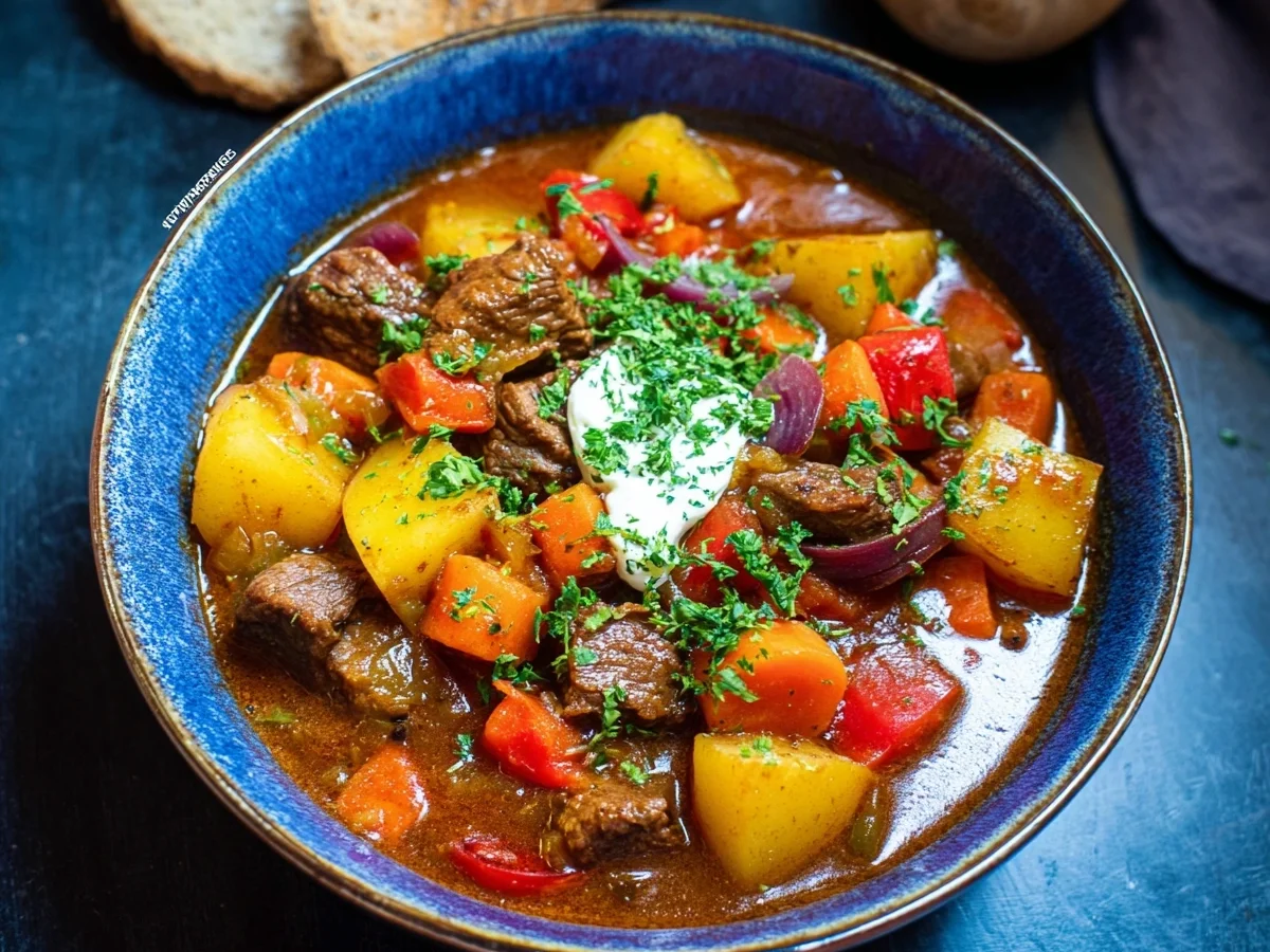 Ungarische Gulaschsuppe: Klassisch mit Paprika & Kartoffeln - Bild 1