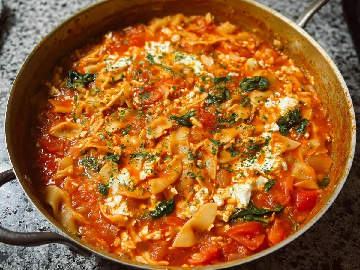Vegetarische Lasagnesuppe: Schnell & lecker zubereitet - Bild 1