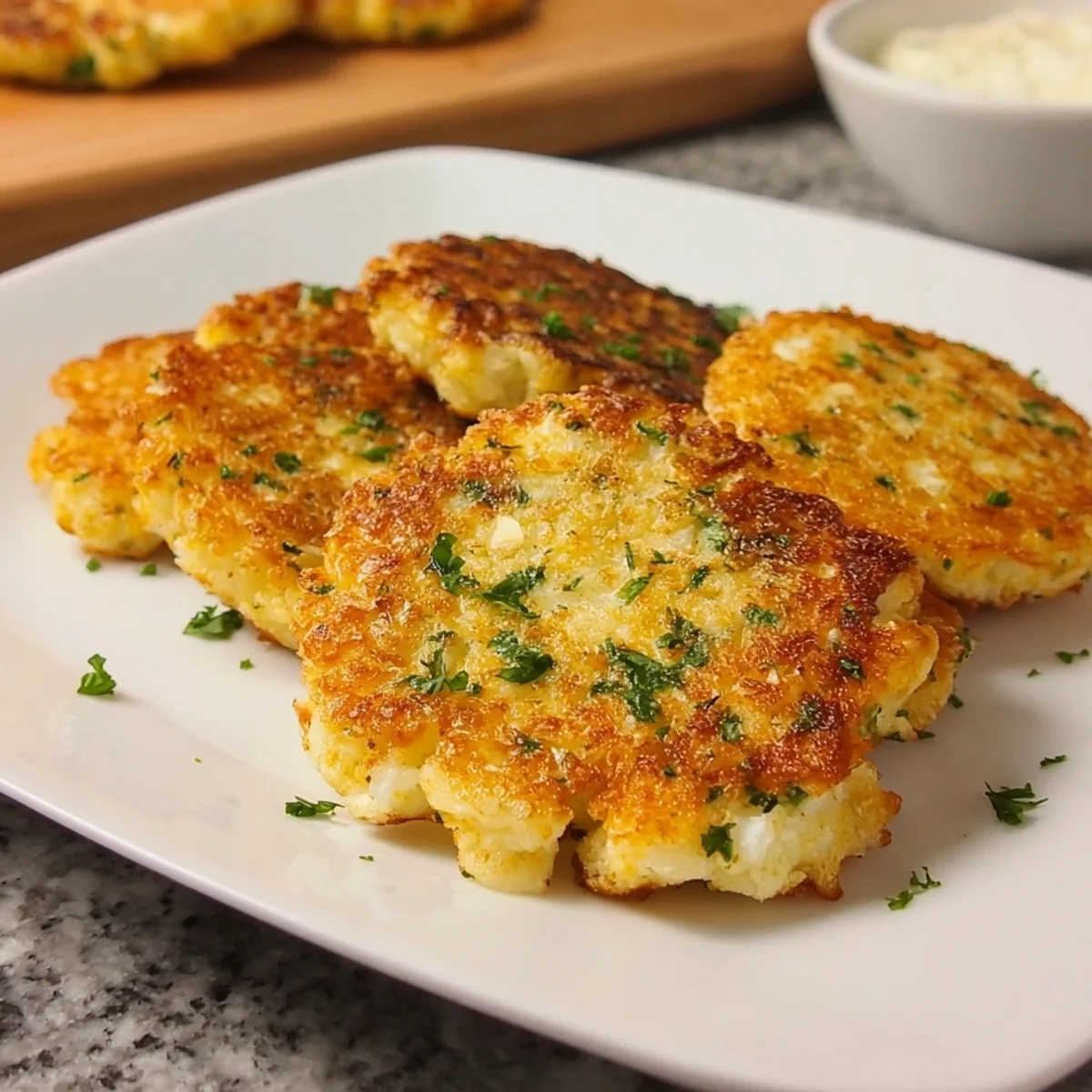 Blumenkohlbratlinge mit Käse: Schnell & einfach