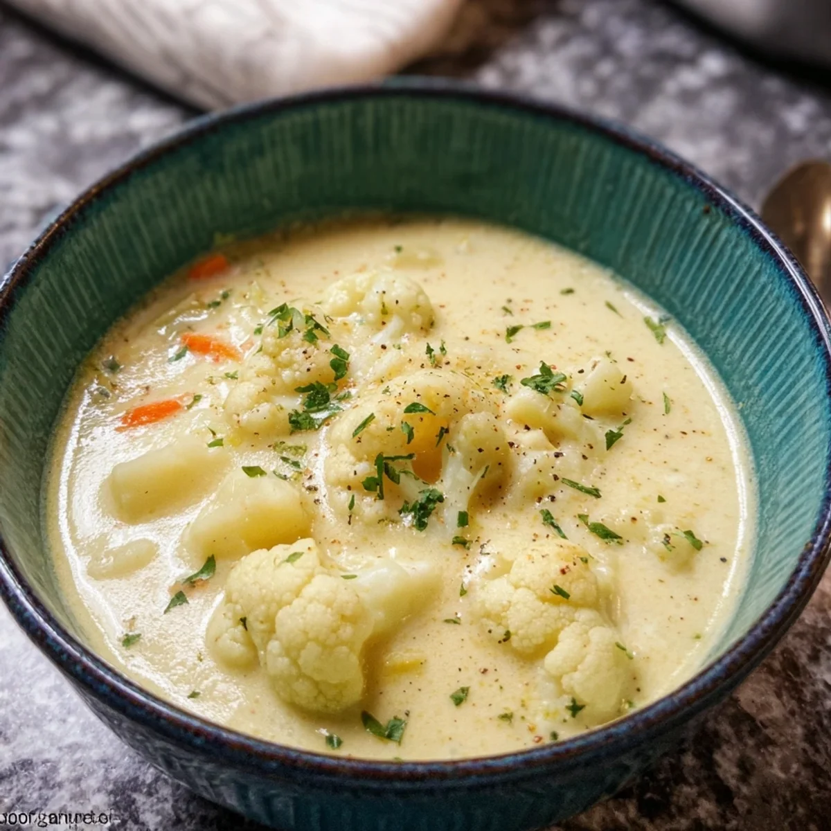 Cremige Blumenkohlsuppe: Einfach, wärmend & lecker