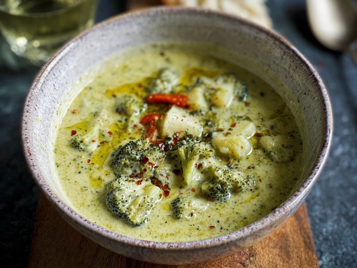 Cremige Brokkoli-Kartoffelsuppe: Einfach & lecker - Beitragsbild