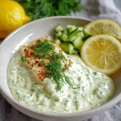 Cremige Dillsauce für Fisch: Omas einfaches Rezept