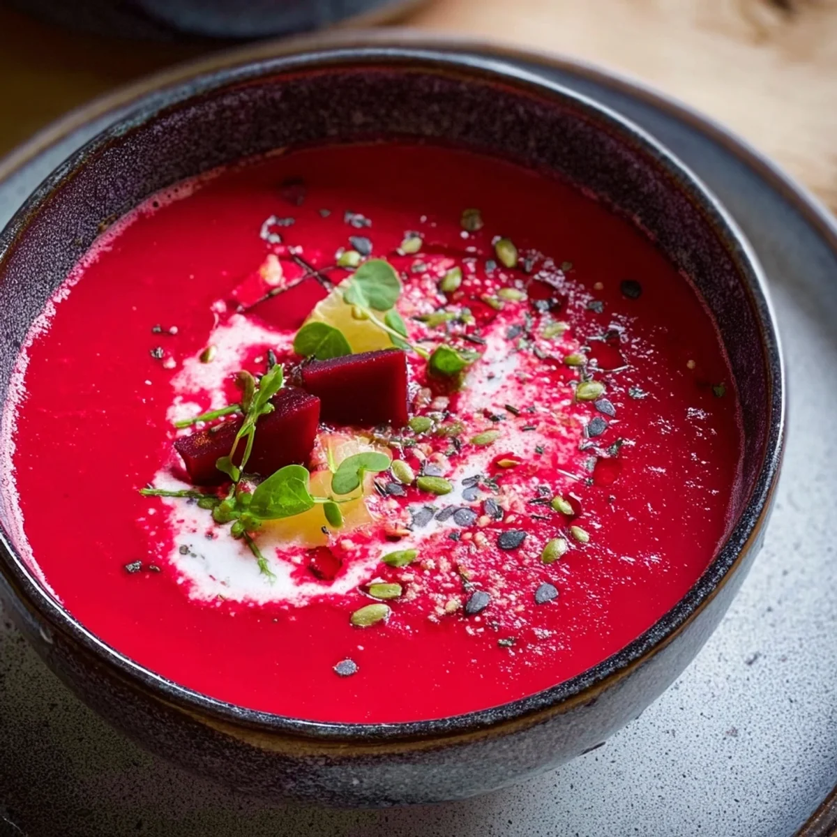 Cremige Rote-Bete-Suppe: Vegan, gesund & farbenfroh