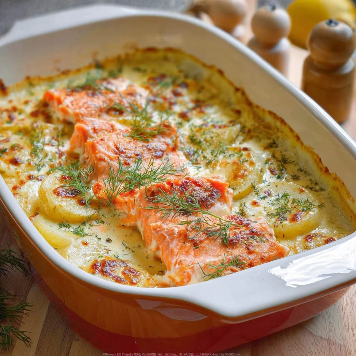 Cremiges Lachs-Sahne-Gratin: Schnell zubereitet