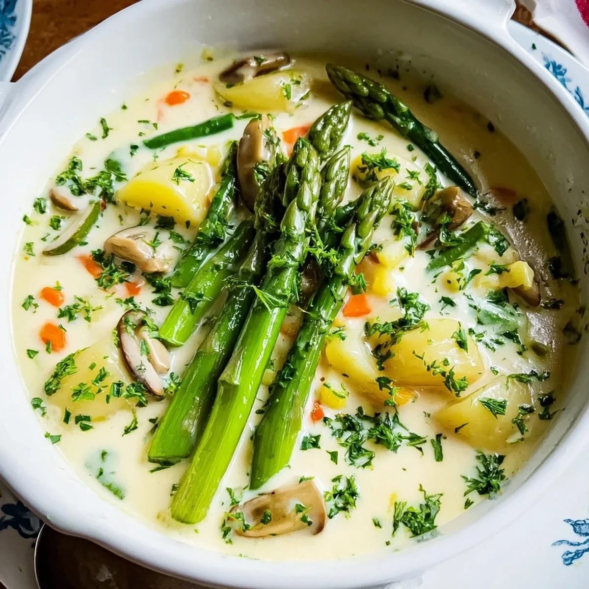Cremiges Spargelragout: Leichtes Frühlingsgericht