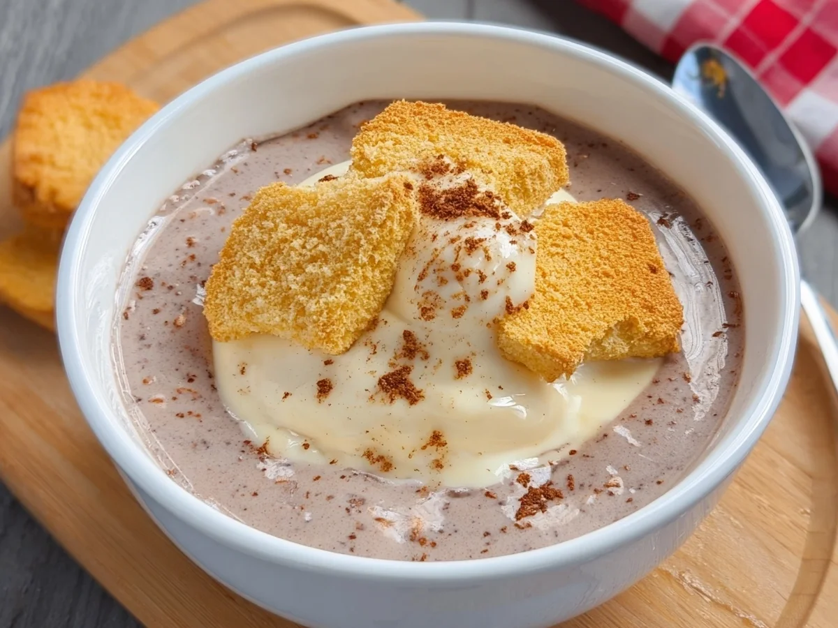 DDR Puddingsuppe mit Zwieback: Originalrezept - Beitragsbild