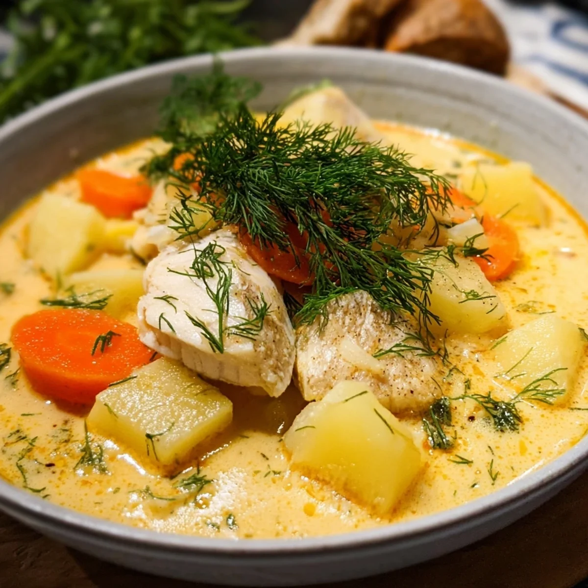 Einfache Cremige Fischsuppe: Schnell Zubereitet