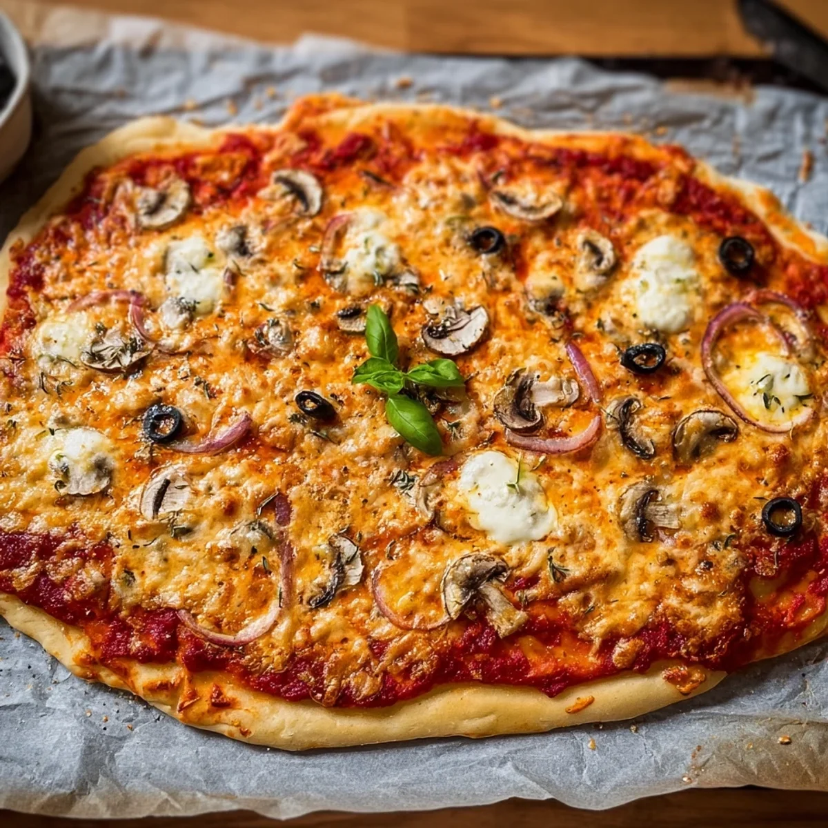 Eiweißreiche Skyr-Pizza mit Dinkel: Schnell & Lecker