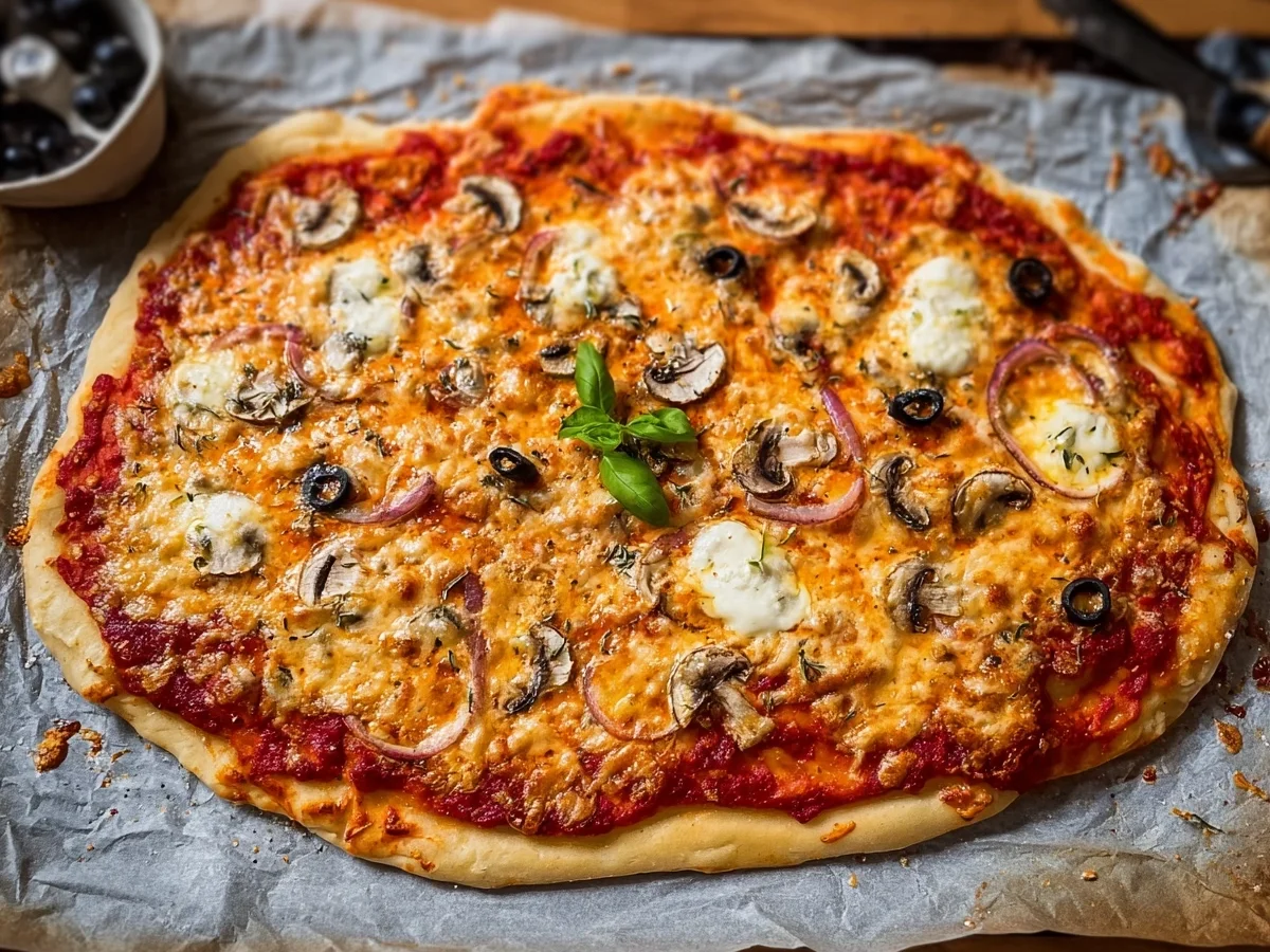 Eiweißreiche Skyr-Pizza mit Dinkel: Schnell & Lecker - Beitragsbild