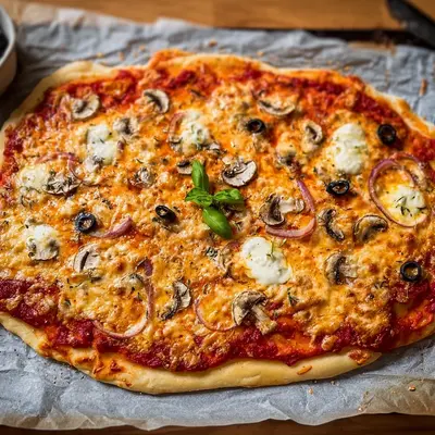 Eiweißreiche Skyr-Pizza mit Dinkel: Schnell & Lecker