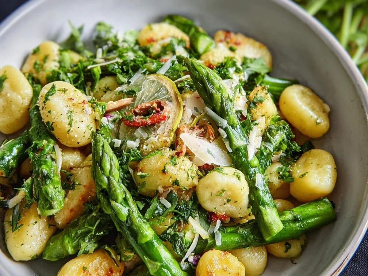Gnocchi mit grünem Spargel: Würziges Frühlingsgericht - Beitragsbild